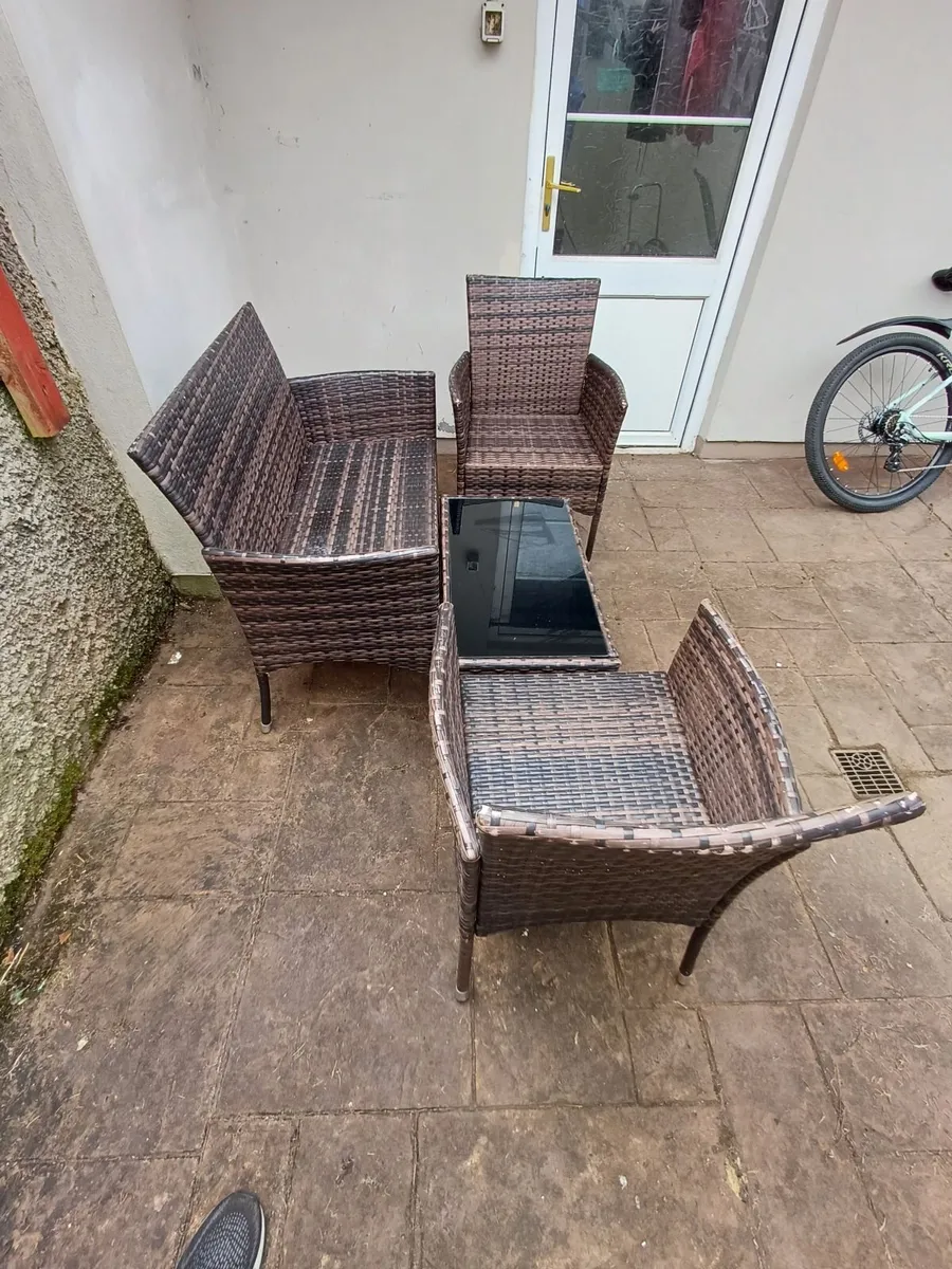 Garden set 4piece Rattan - Image 2
