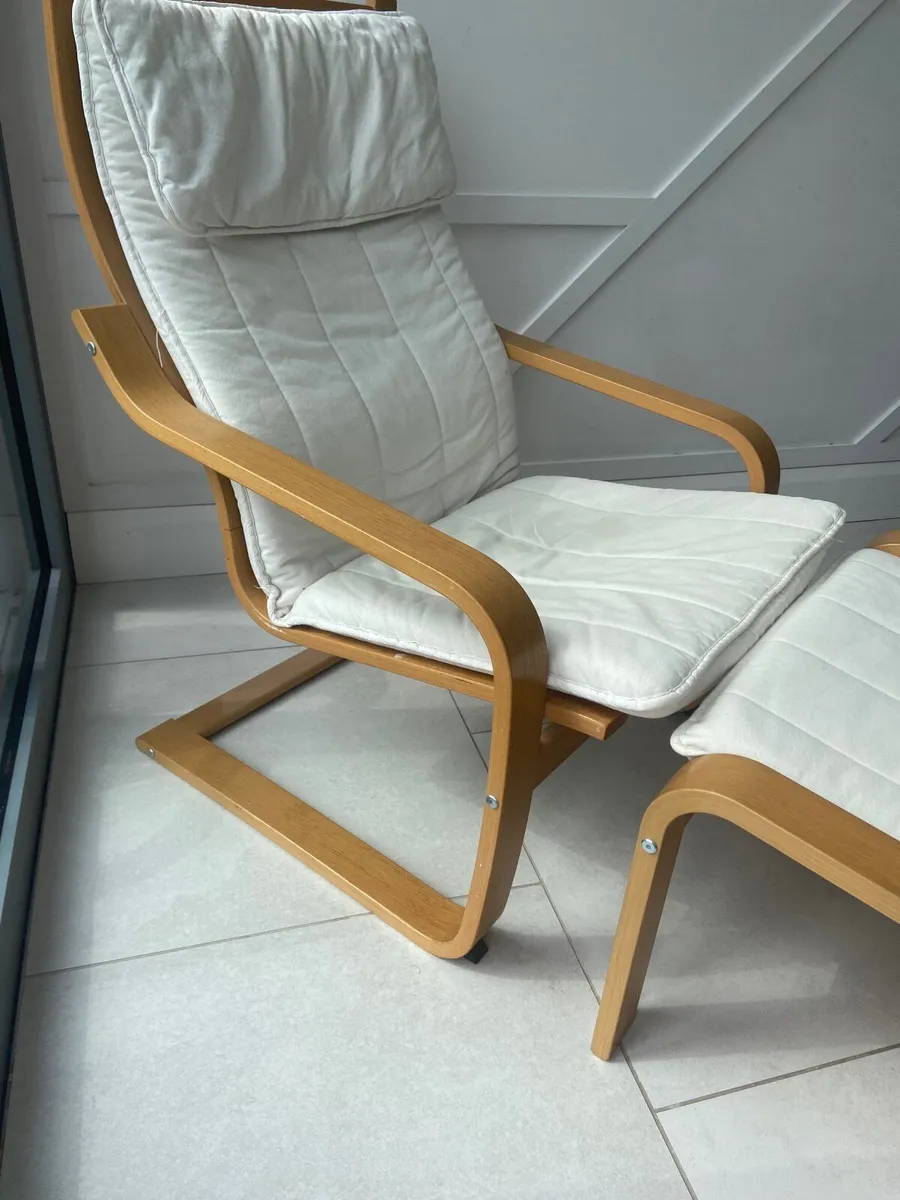 IKEA Chair & Footstool Pöang - Image 3