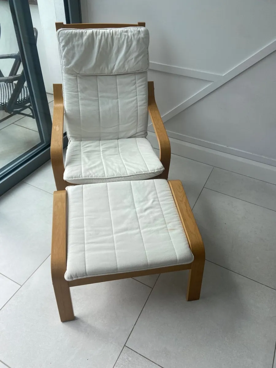IKEA Chair & Footstool Pöang - Image 2
