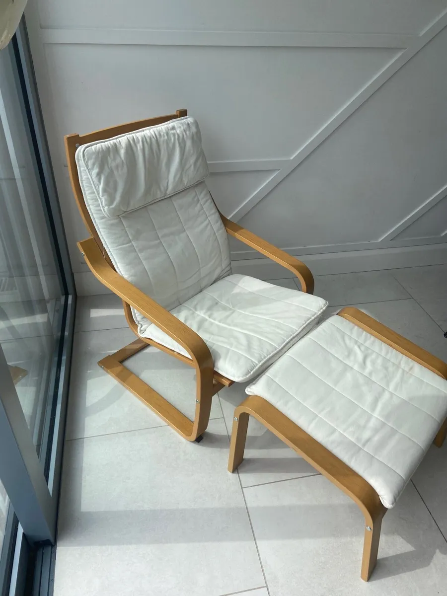 IKEA Chair & Footstool Pöang - Image 4