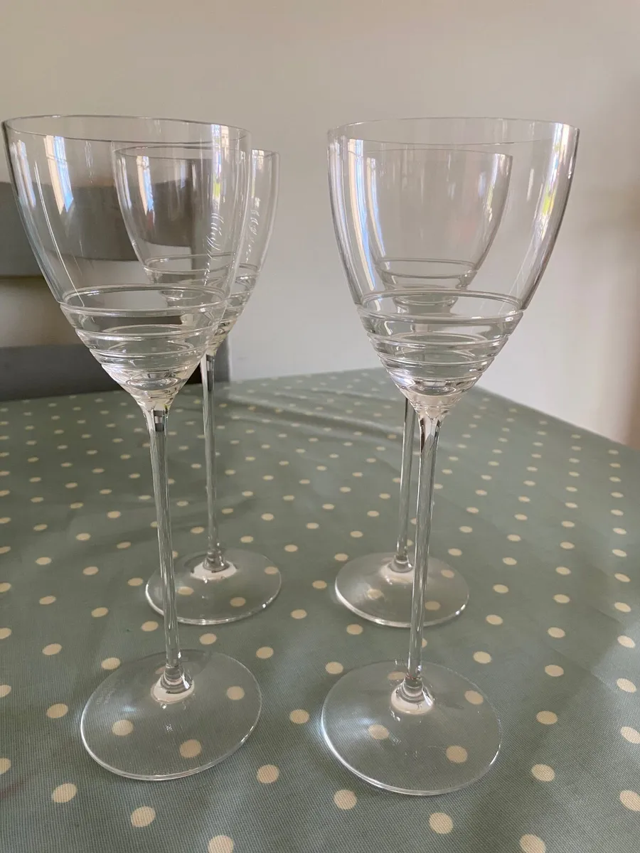 John Rocha Waterford wine glasses - Image 1