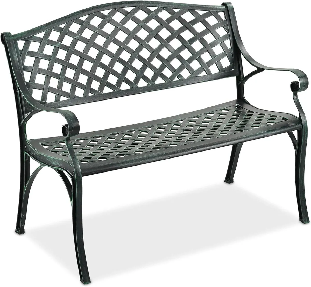 patio bench 2-seater HxWxD: 82 x 102 60 cm cast - Image 1