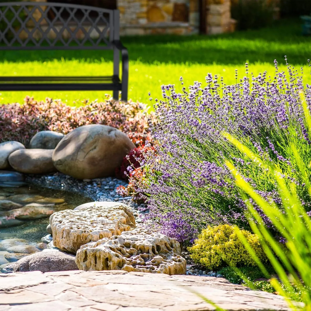 Garden Bench Comfortable 2 Seater Wicker Look For - Image 4