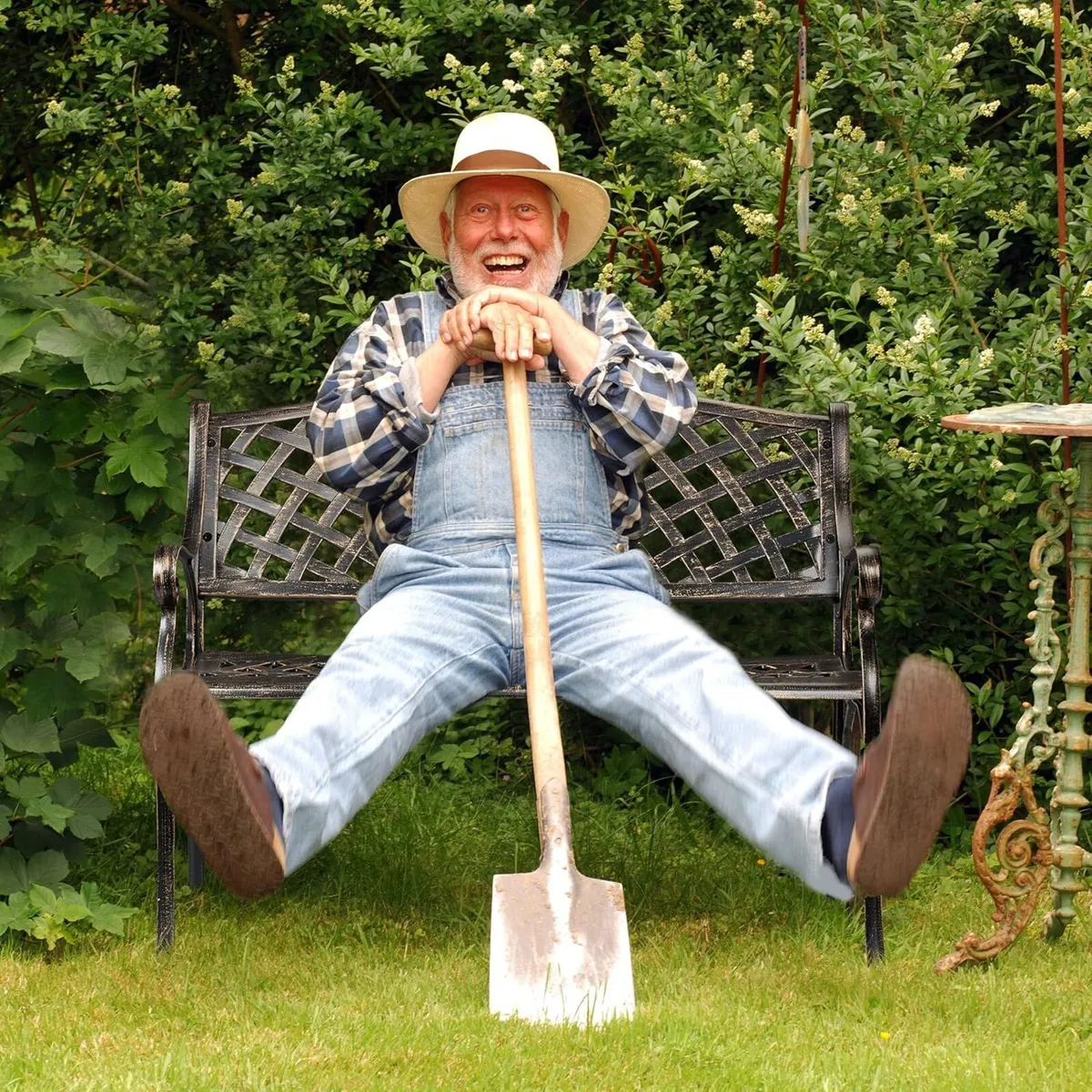 Garden Bench 2 Seater Terrace Patio Antique-Lookin - Image 4