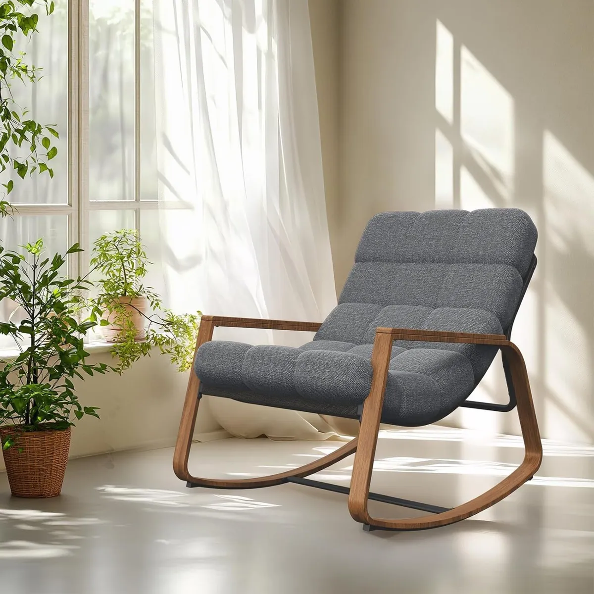 Outdoor Rocking Chair Modern Patio 30degrees - Image 1