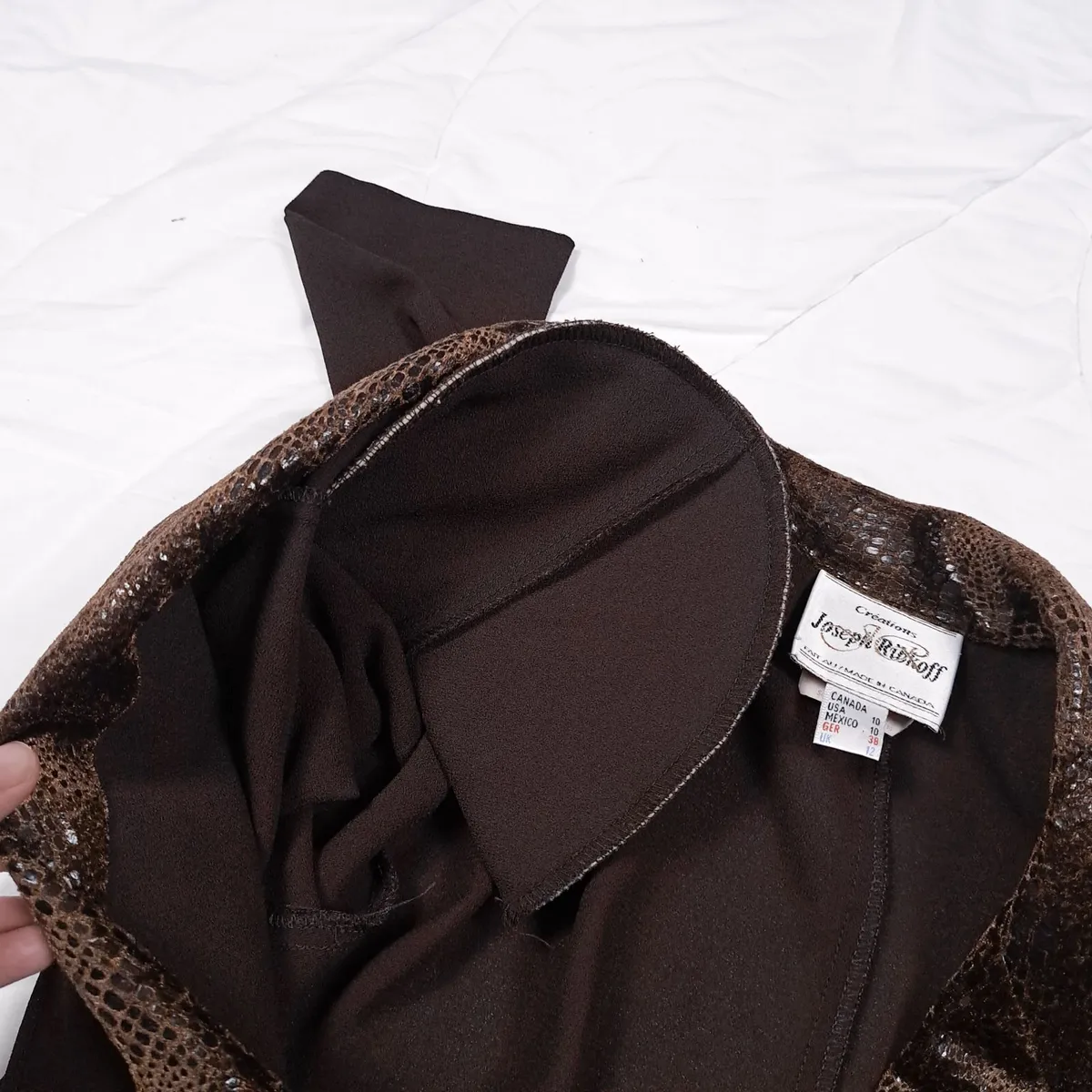 Joseph Ribkoff Vintage Brown  Romper 12UK/40EU - Image 4