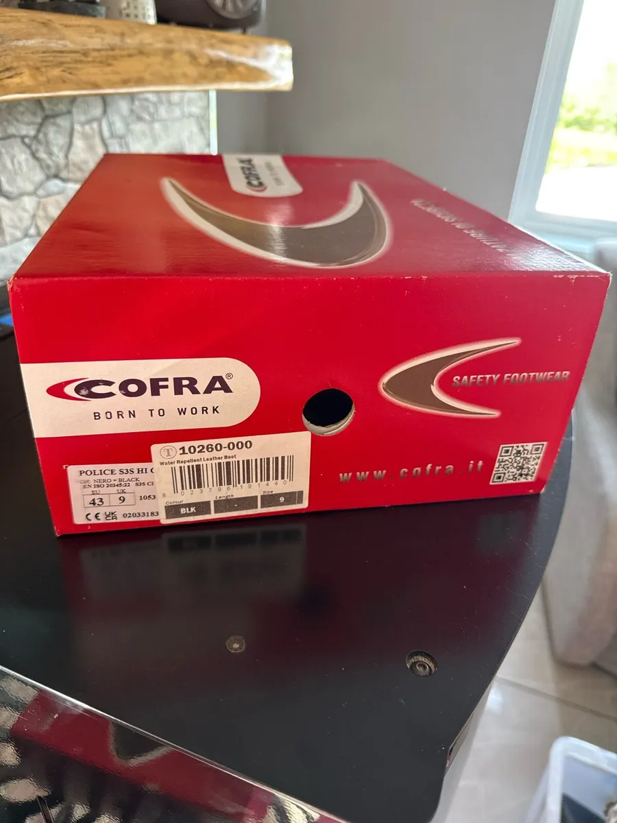 Cofra Black Leather Work Boots - Image 2