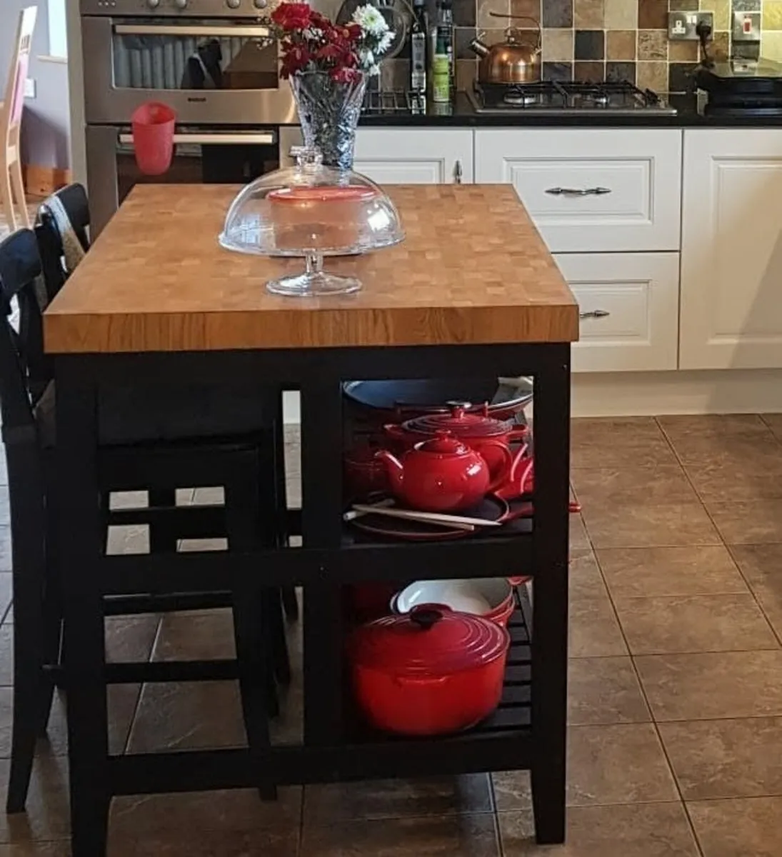 IKEA Vadholma Island(Large) + 2 Stools - Image 2