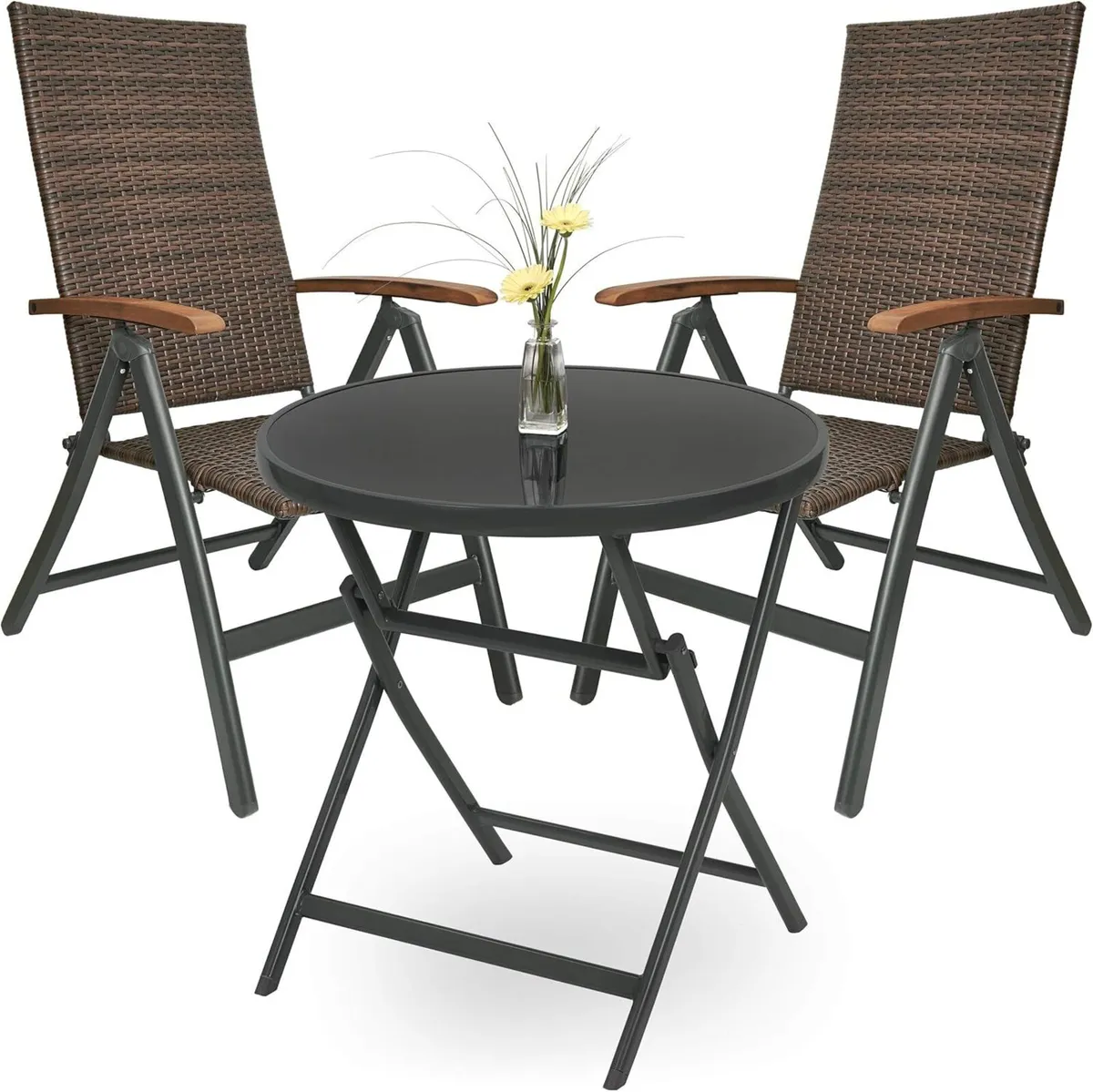 Garden Furniture Set Modena - 1 Round Glass - Image 1