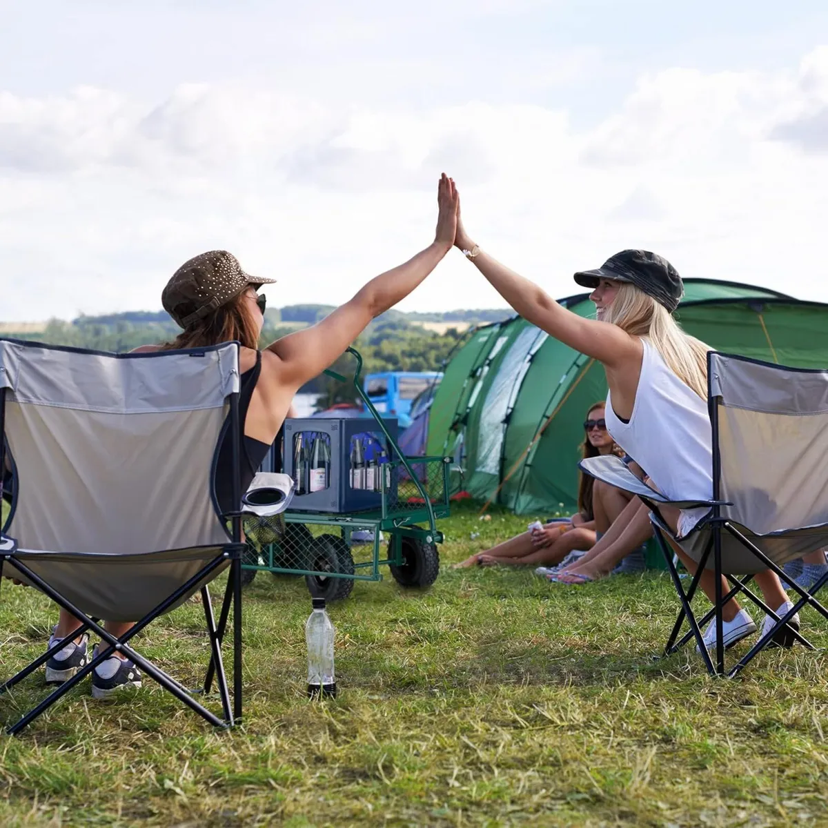 Heavy-Duty Cart Practical Garden Trolley Pneumatic - Image 4