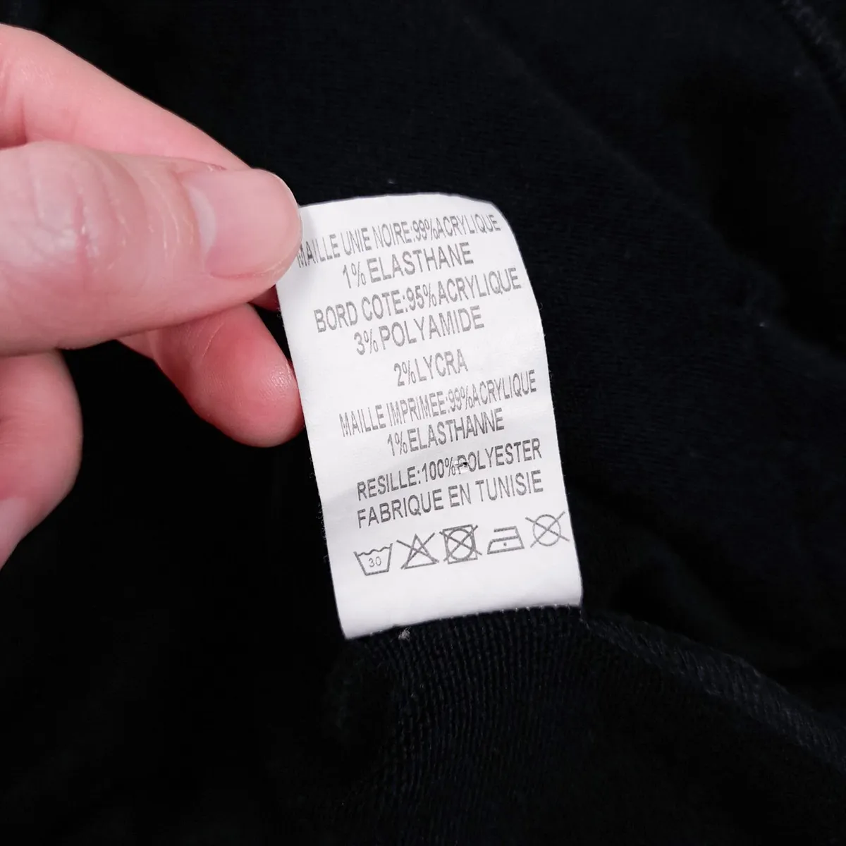 Bai Amour Vintage Black Grey Ruffle Dress 10UK - Image 3