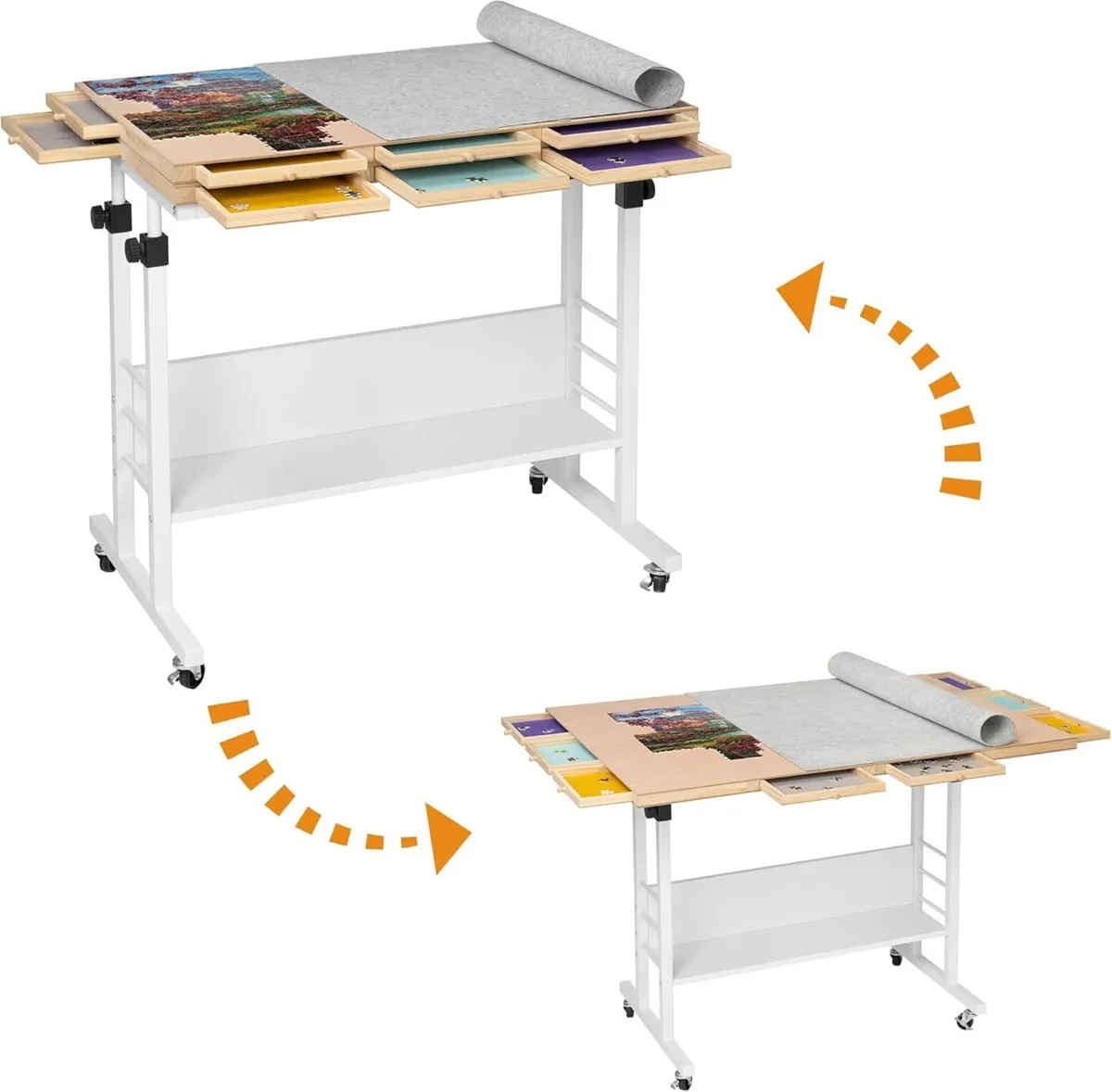 // Piece Foldable Puzzle Board with Height - Image 1