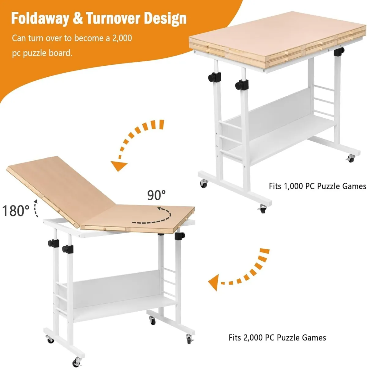 // Piece Foldable Puzzle Board with Height - Image 3