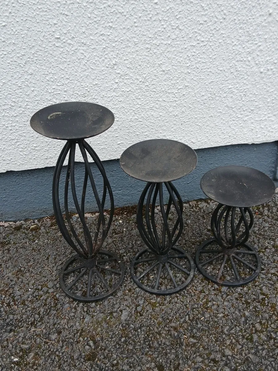 Antique candle holders