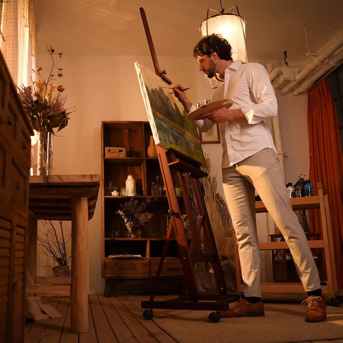 Large Studio Artist Easel Hold Max Canvas 48 - Image 2