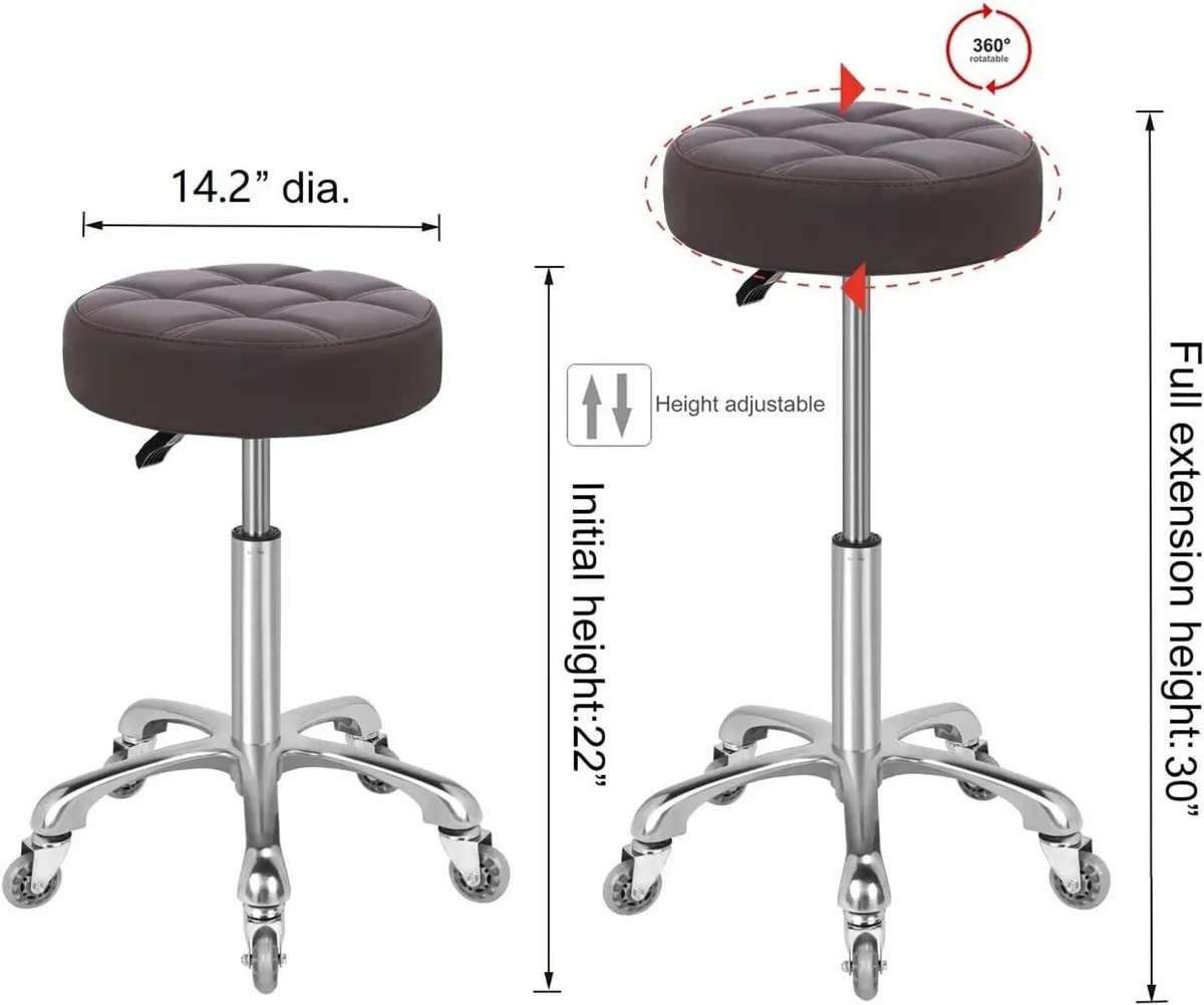 Swivel Stool Chair Height Adjustable 400 lbs - Image 2