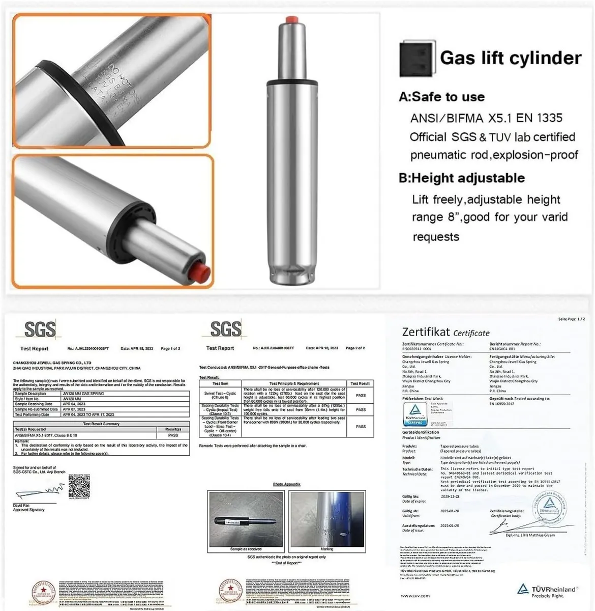 Swivel Stool Chair Height Adjustable 400 lbs - Image 4