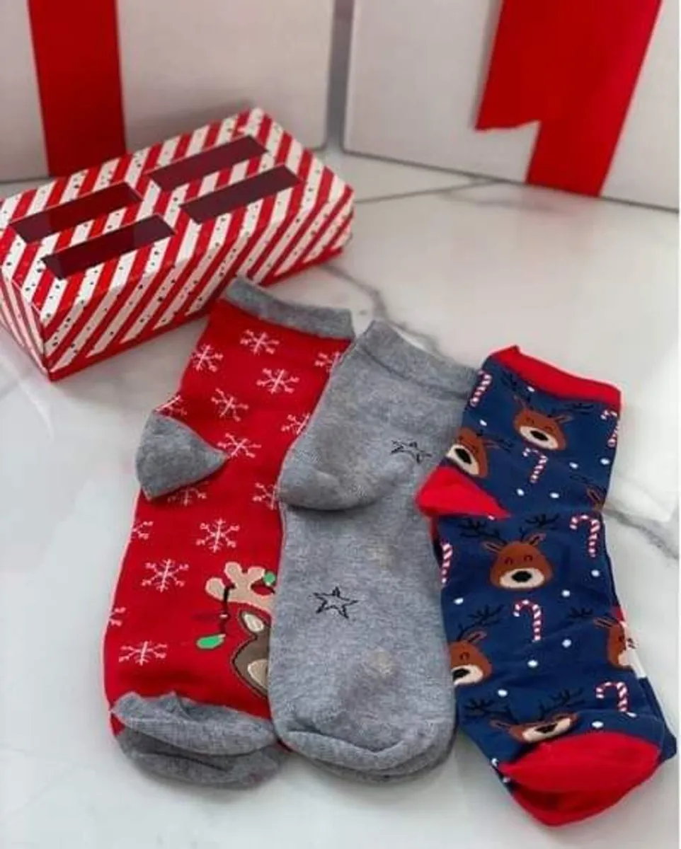 Children's socks MILENA Christmas Reindeer - Image 2