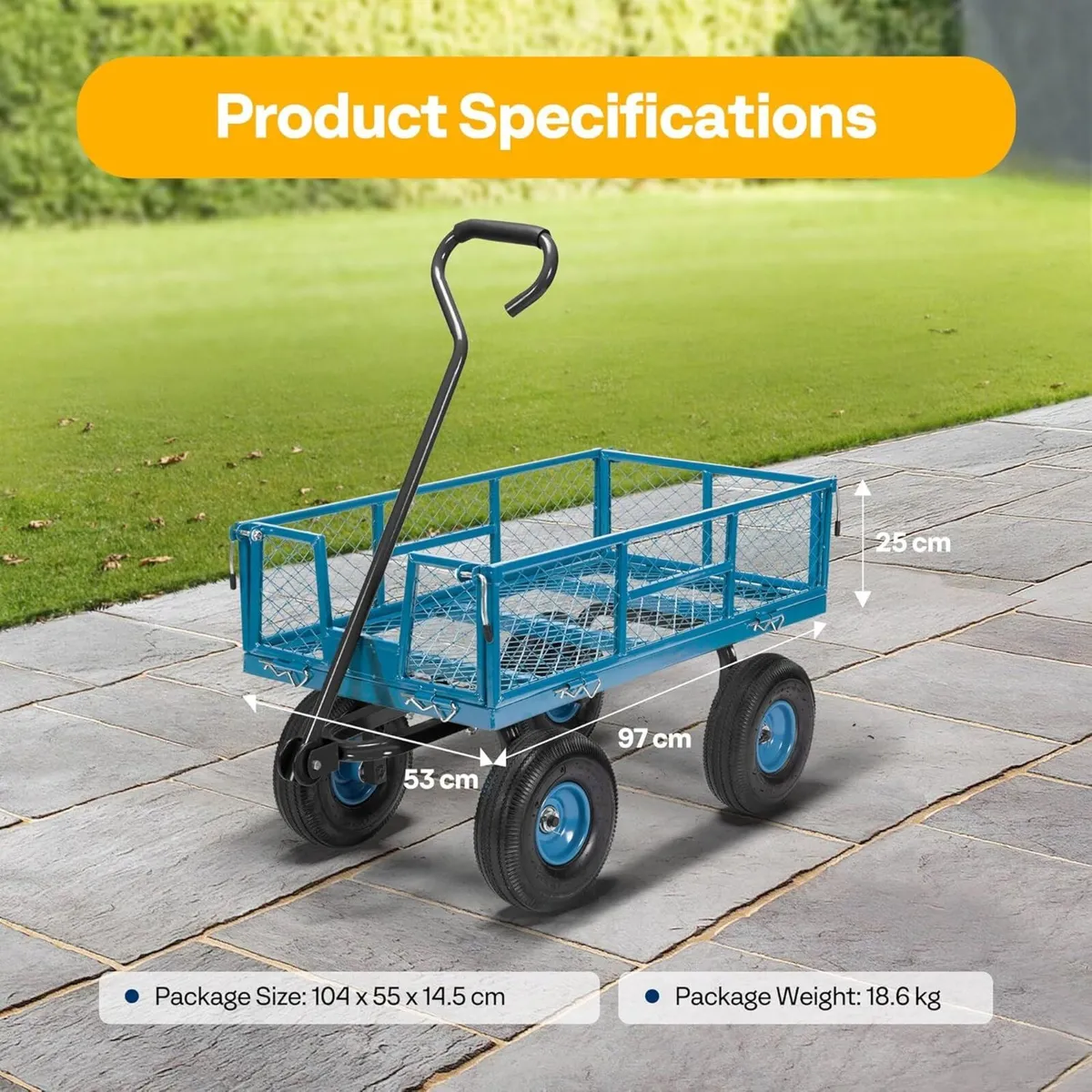 Hand Trolley 400kg Capacity Durable Transport - Image 2
