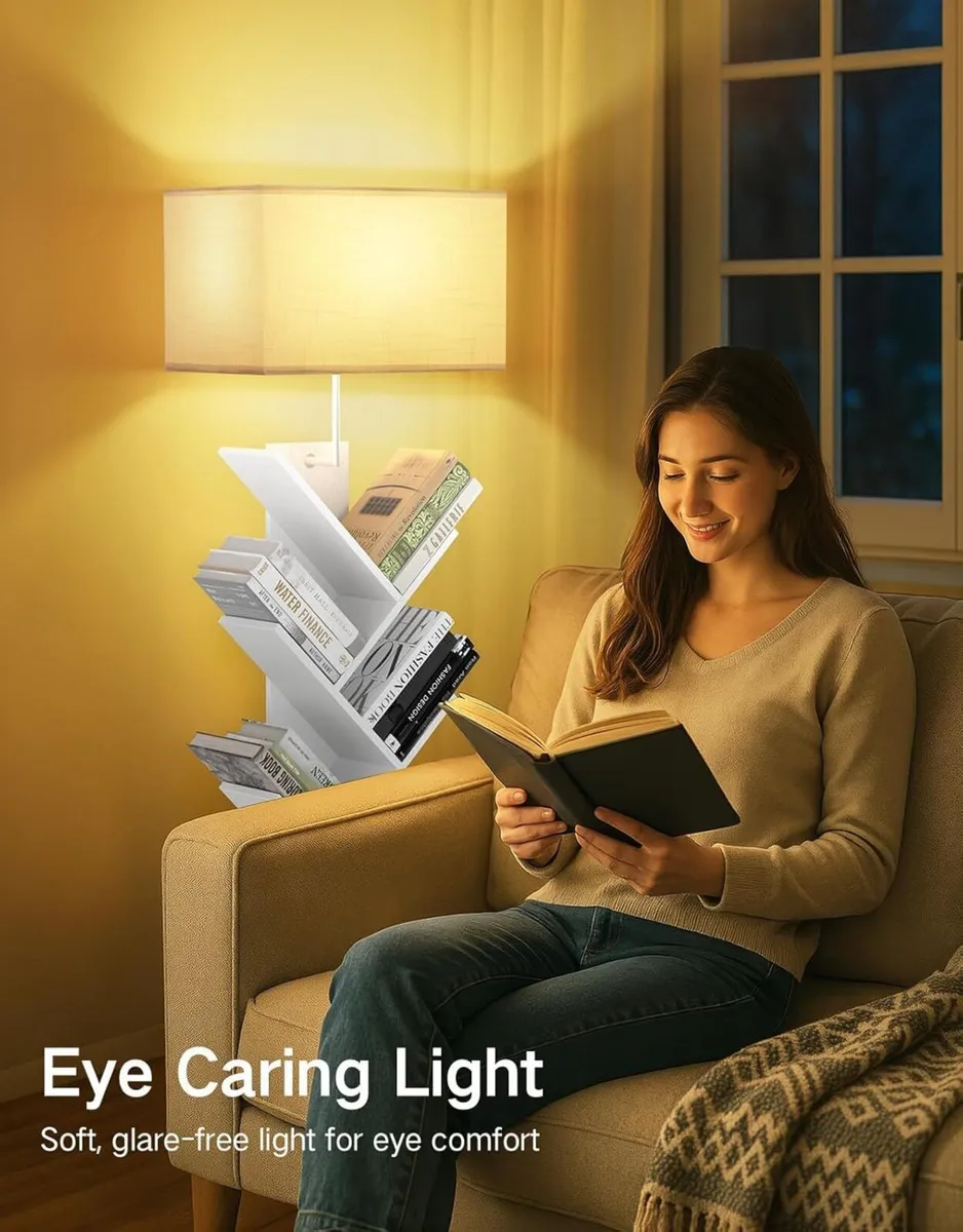 9 Tier Tree Bookshelf with Light Remote Dimmable - Image 4