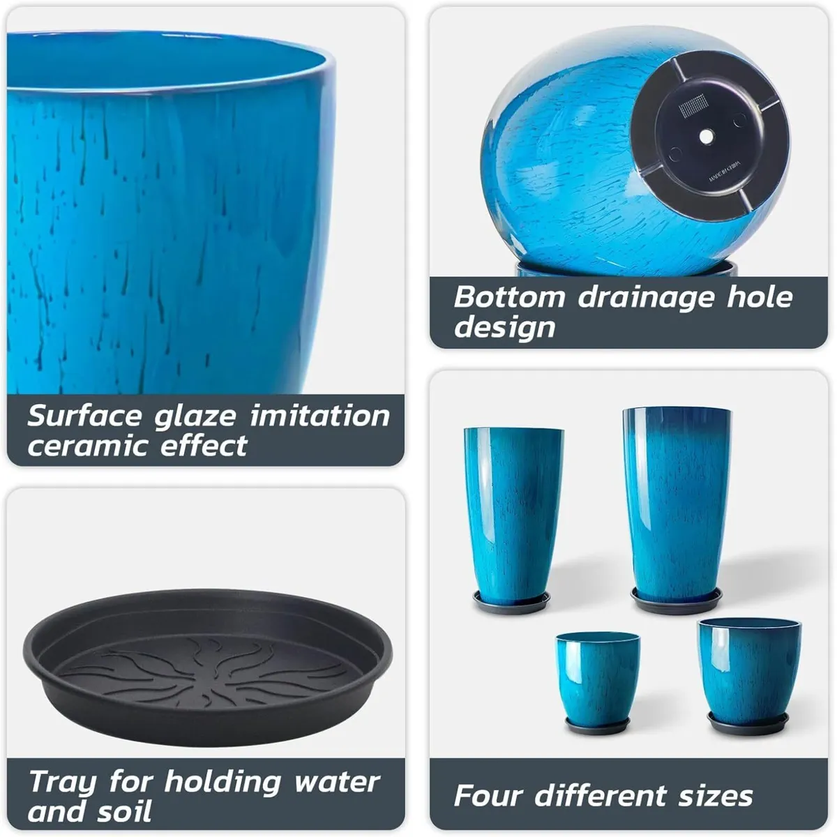 Plant Pots 25/30/35.5/30cm Diameter 26/30/53/61 - Image 4