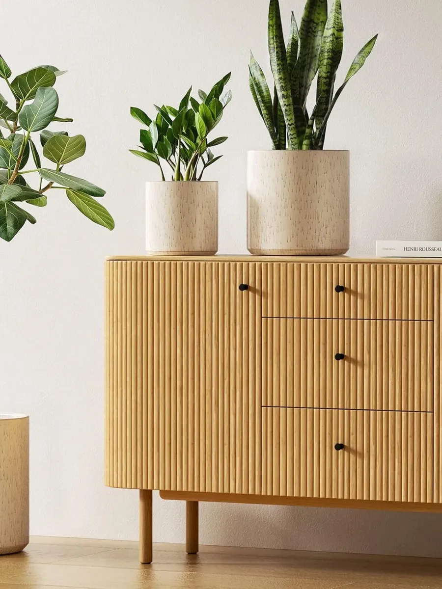 15+20+25 cm Plant Pots Set Ceramic Planters for - Image 3