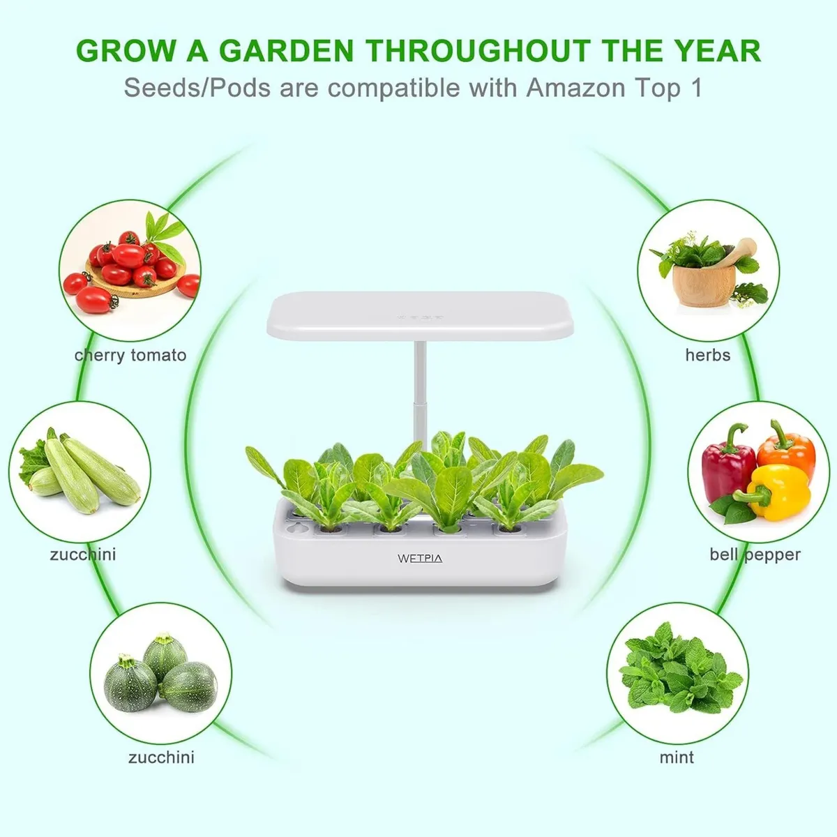 12 Pods Indoor Intelligent Garden Kit Hydroponics - Image 4