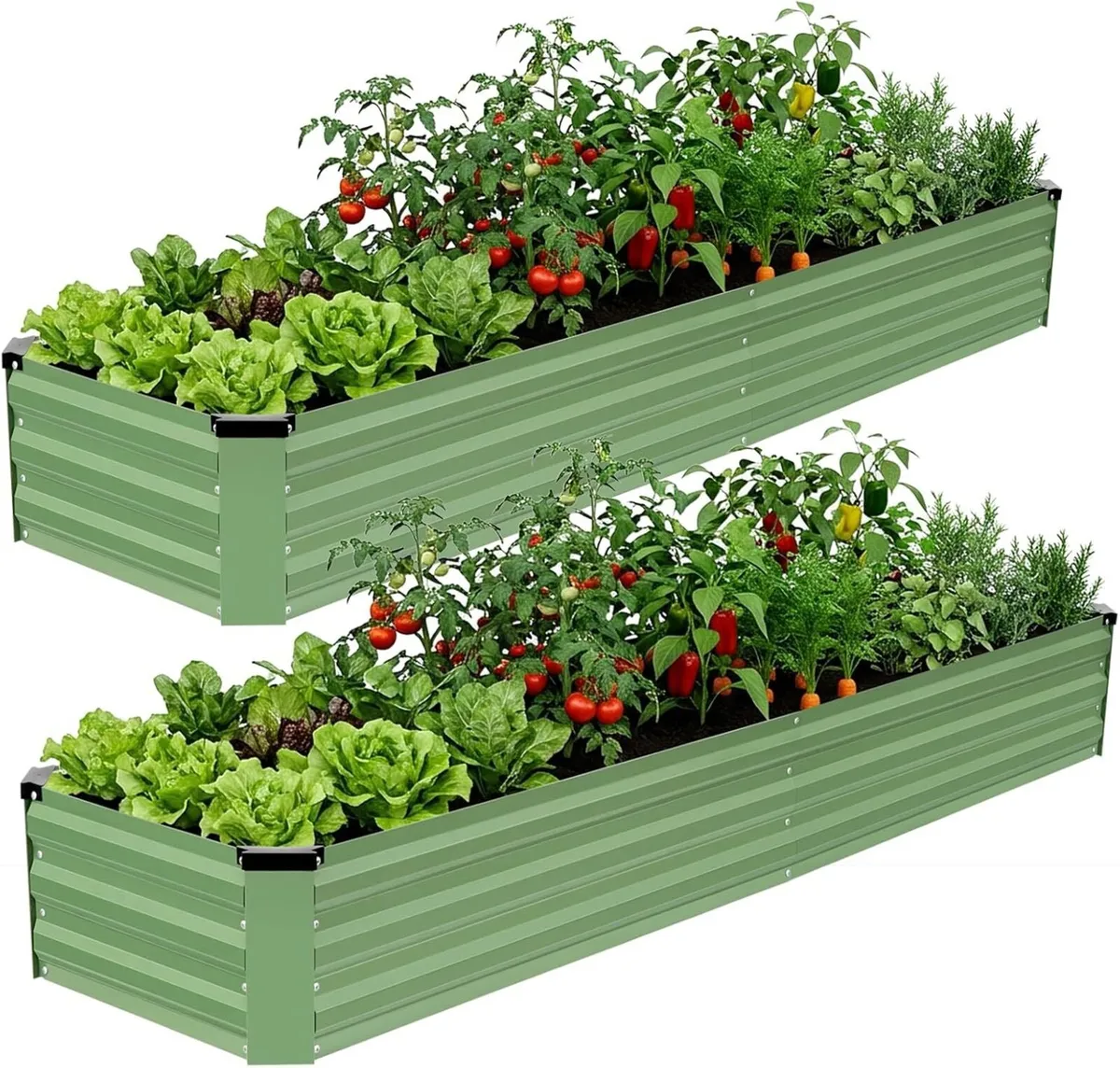 Raised Garden Bed Outdoor - Metal Planters - Image 1