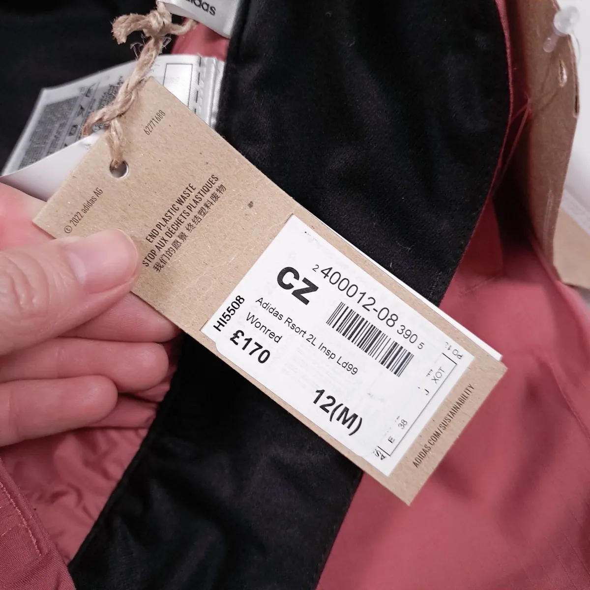 Adidas Pink Terrex Ski Pants 12UK/40EU - Image 3