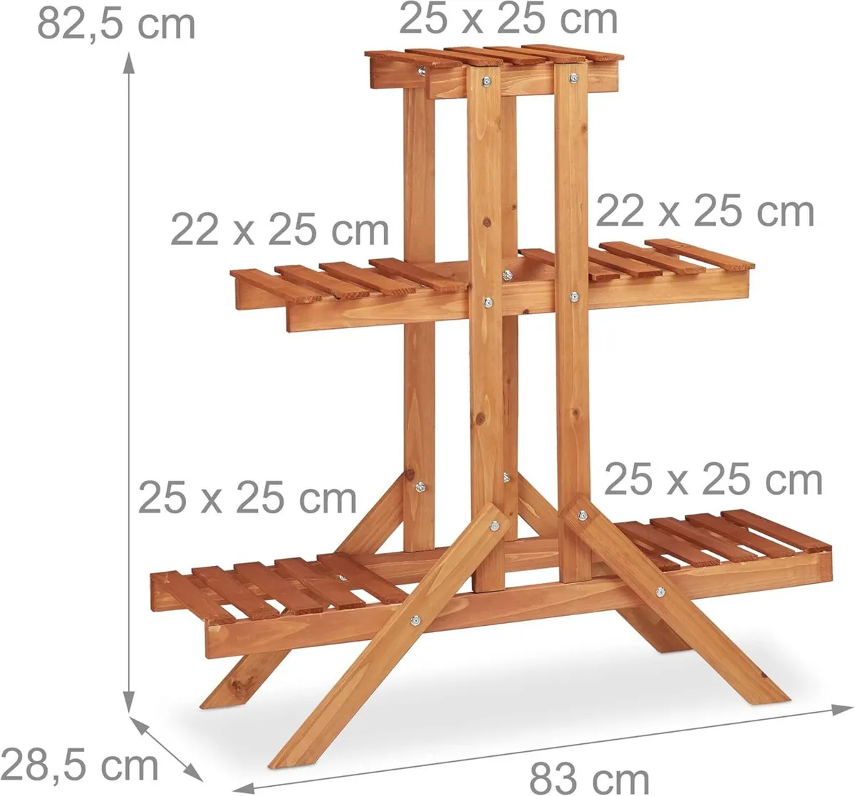 2x plant stand set flower staircase shelf tiered - Image 3