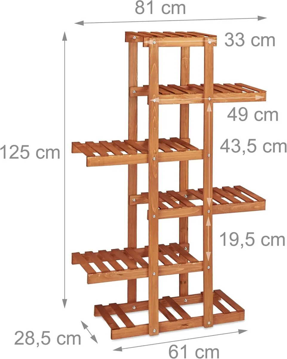 2x plant stand set flower staircase shelf tiered - Image 4