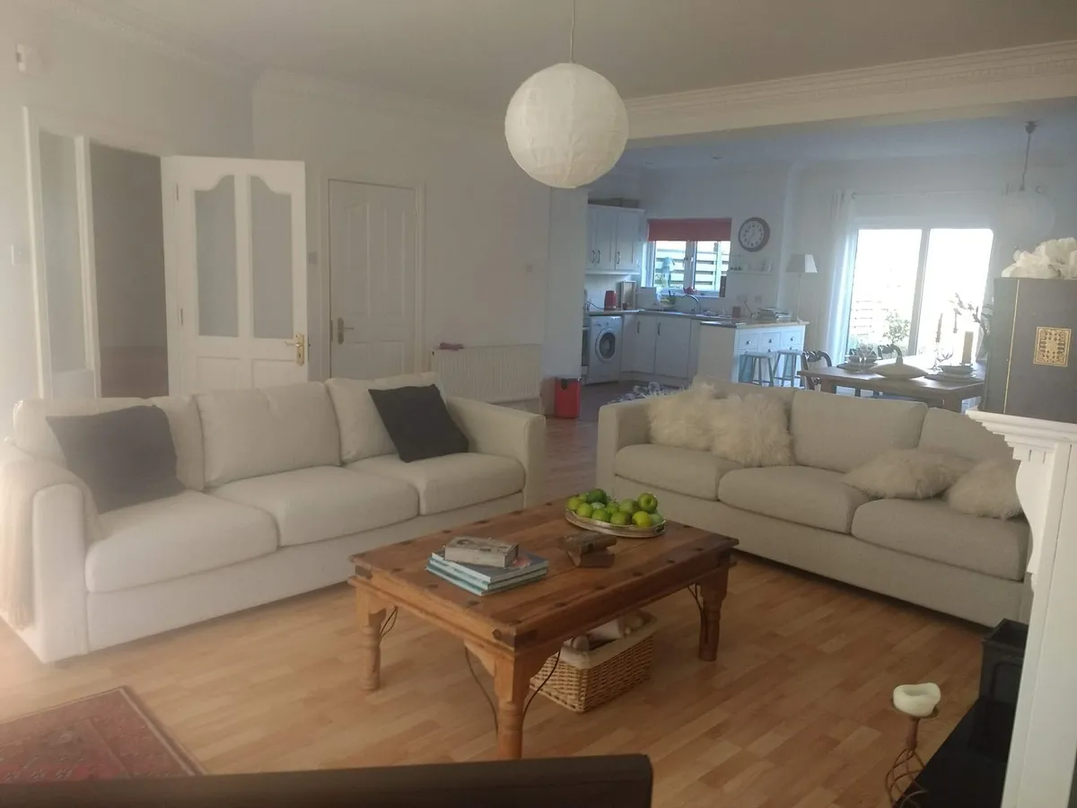 PAIR OF IKEA VIMLE  3 SEATER SOFAS..GUNNARED BEIGE - Image 1