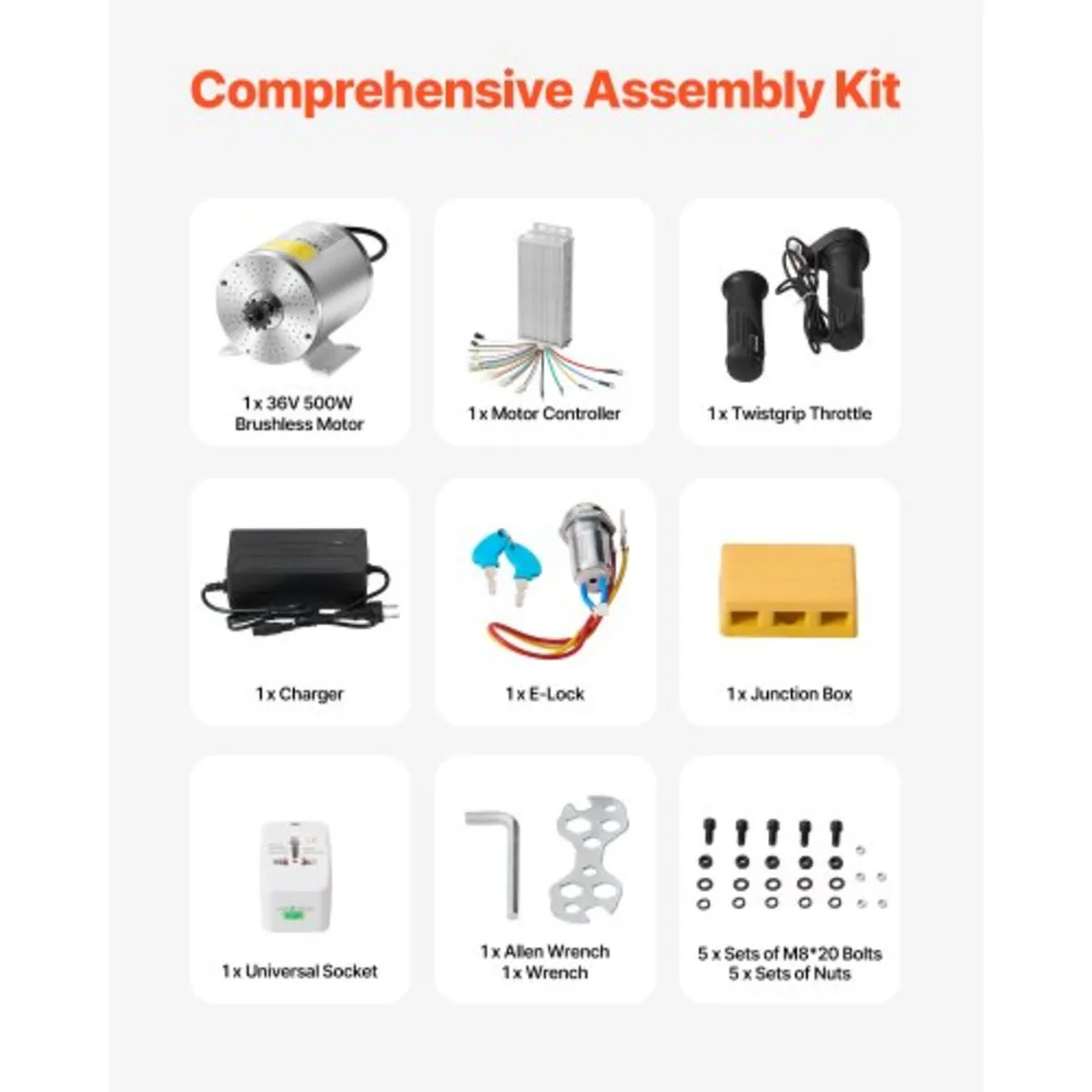 2000W Electric Brushless DC Motor Kit - 48V 4300rp - Image 2