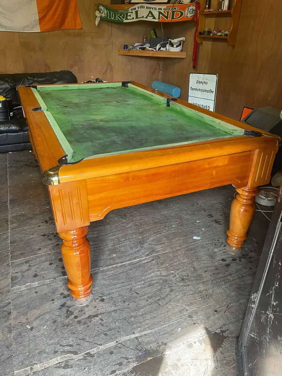Slate pool table - full size - Image 2