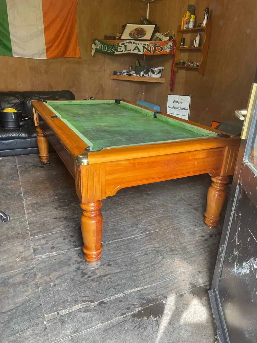 Slate pool table - full size - Image 1