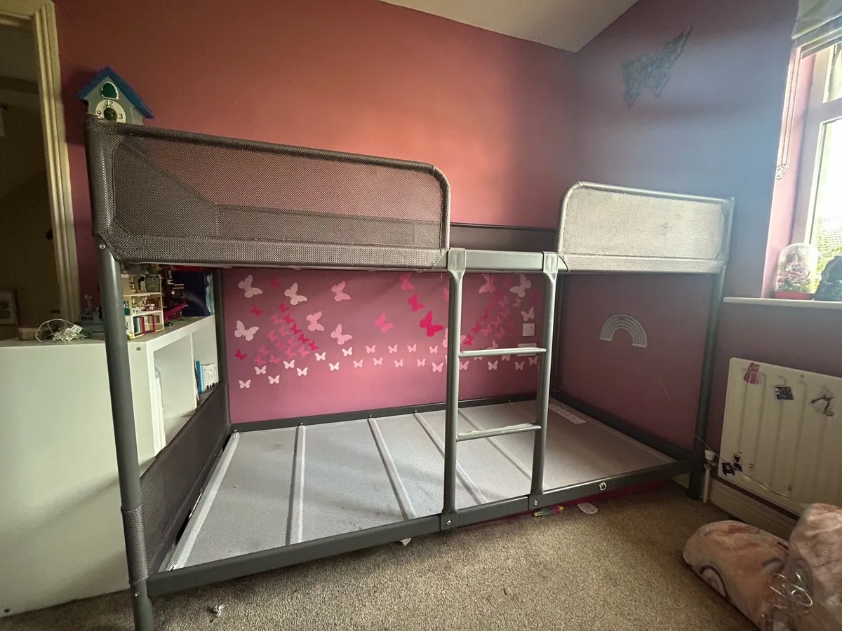 Tuffing IKEA dark grey bunk bed frame - Image 3