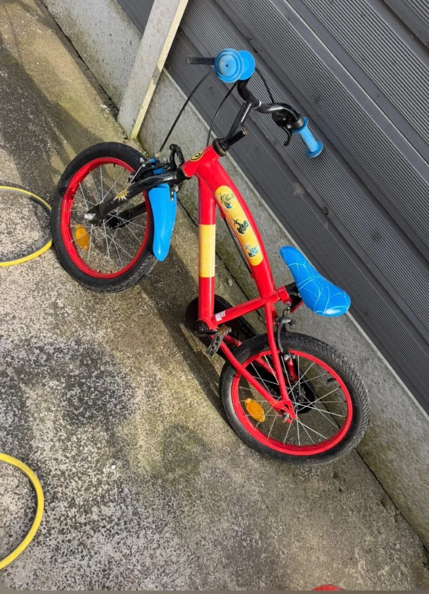 Kids spider man bike