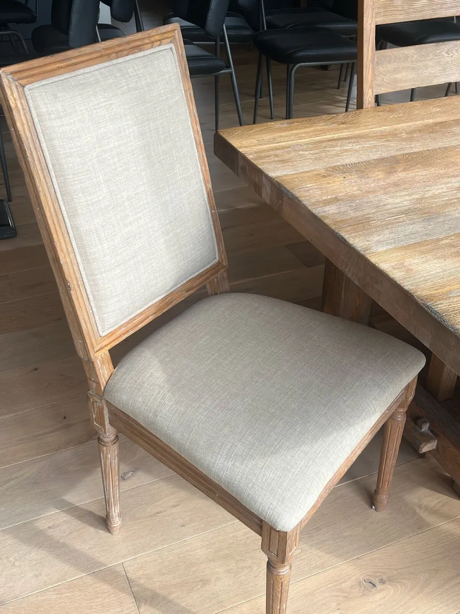8ft Dining Table & 8 Chairs - Image 3