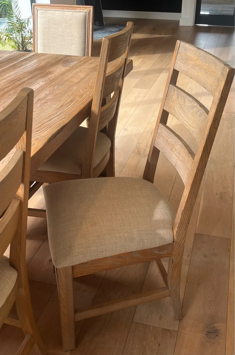 8ft Dining Table & 8 Chairs - Image 4