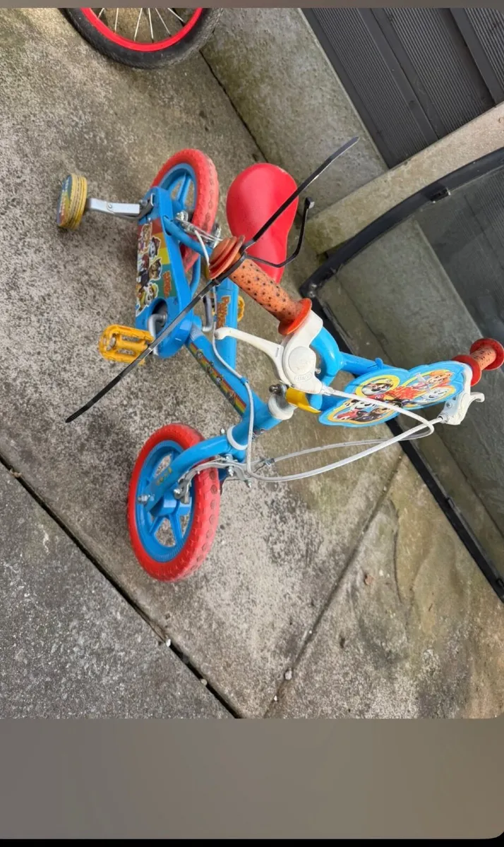 Kids paw patrol bike