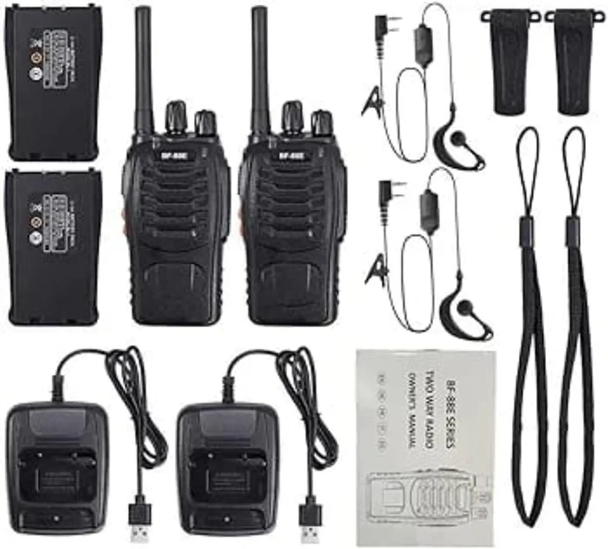 2Pcs Walkie Talkies Rechargeable, Walkie Talkies f - Image 3