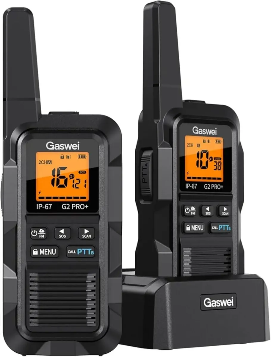 G2Pro Professional 2-Way Radios for Adults [2 Pack - Image 1