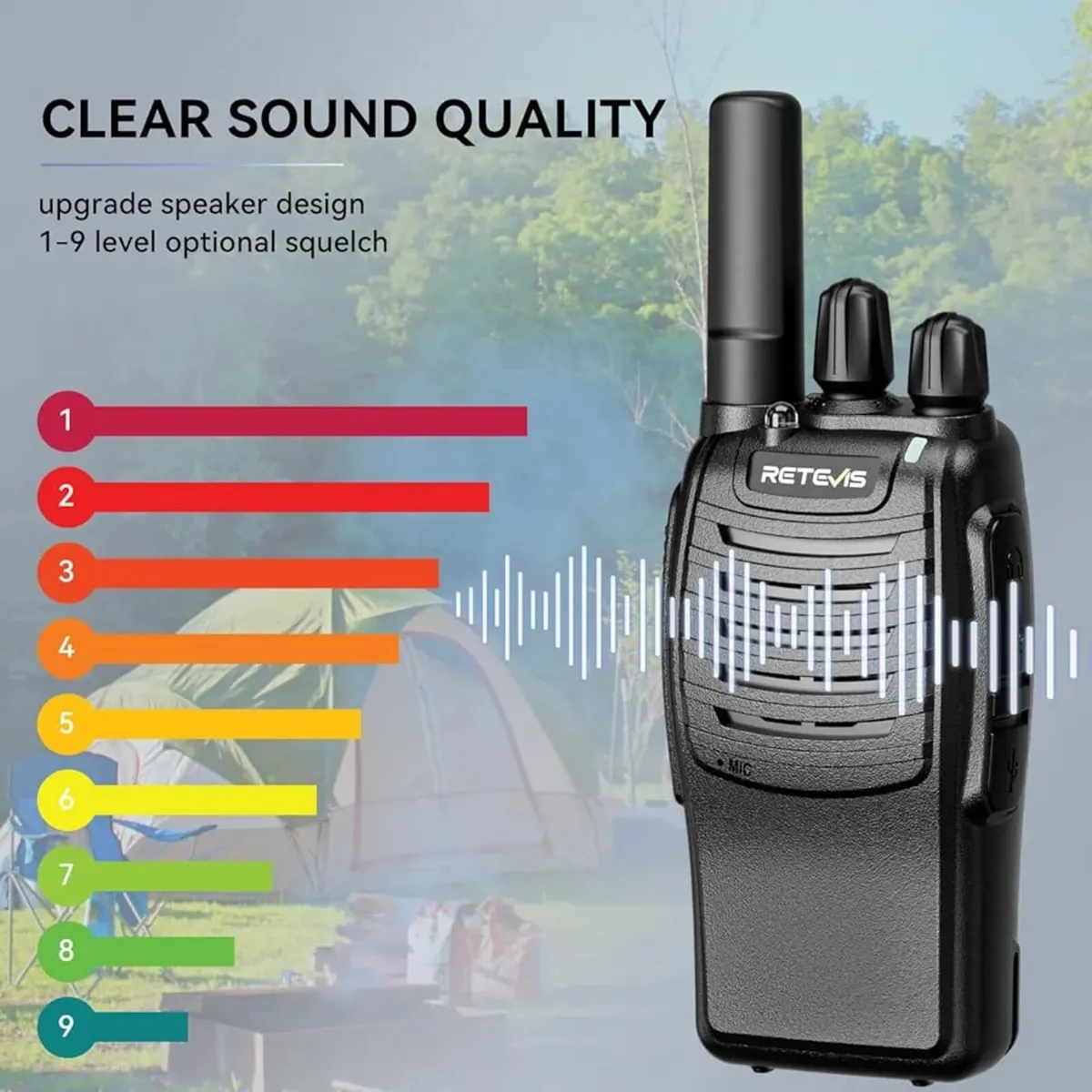 H777 Walkie Talkie for Adults, 4Pack Professional - Image 4