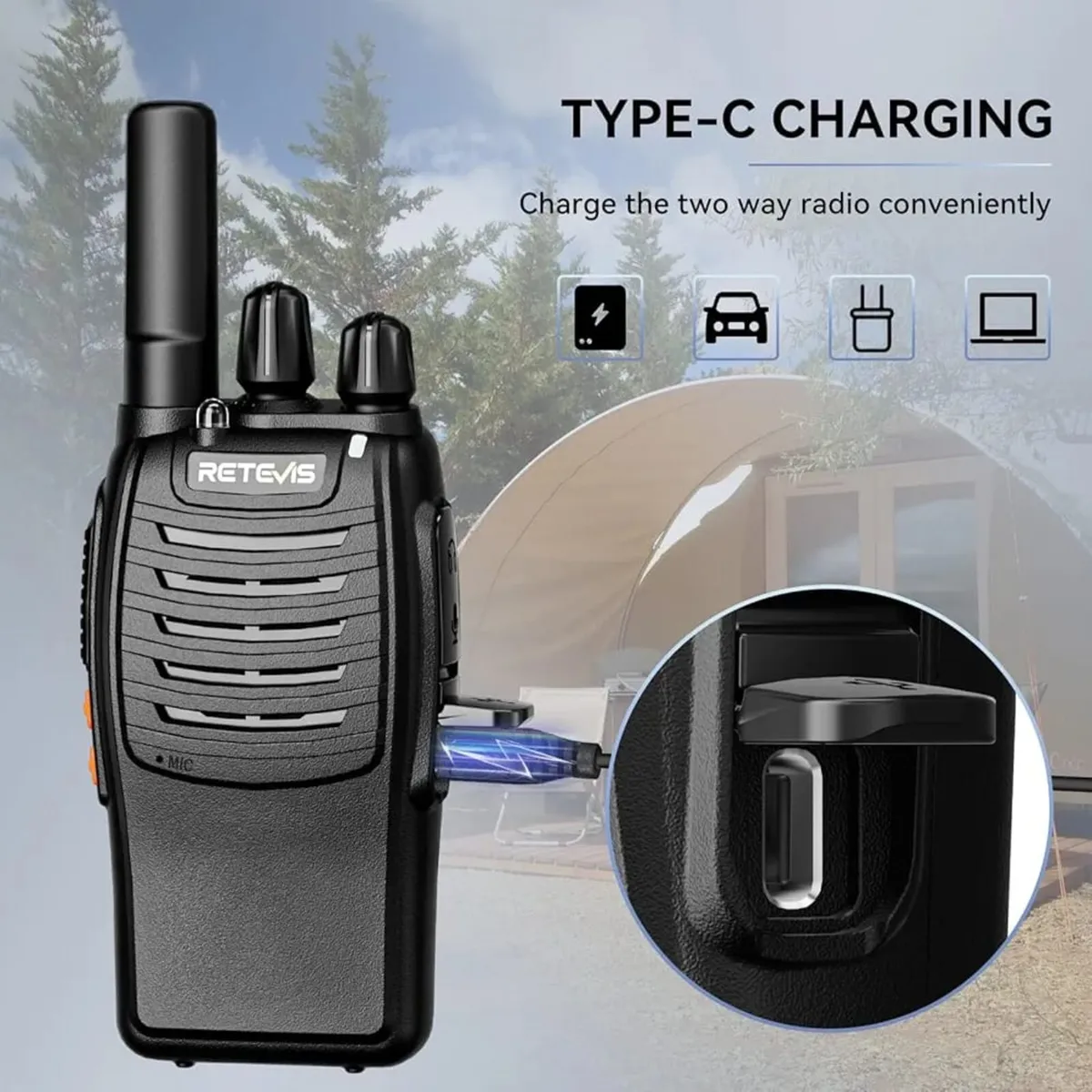 H777 Walkie Talkie for Adults, 4Pack Professional - Image 2