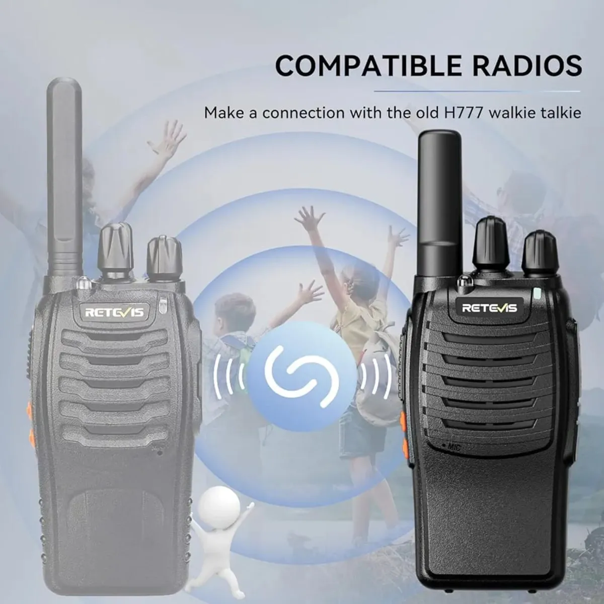 H777 Walkie Talkie for Adults, 4Pack Professional - Image 3