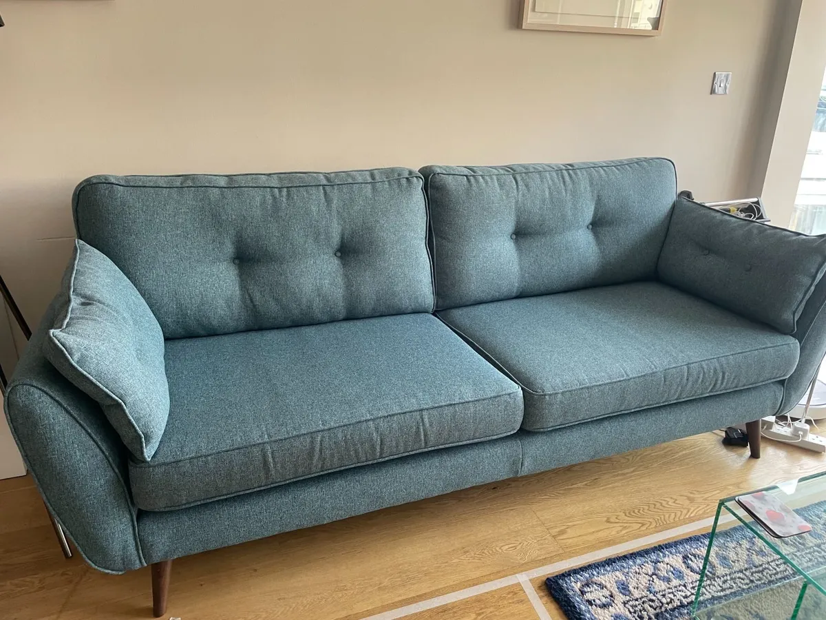 3 seater French Connection Zinc sofa DFS - Image 3