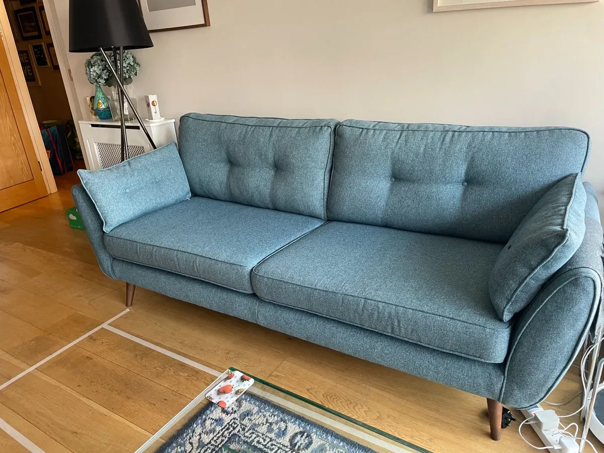 3 seater French Connection Zinc sofa DFS - Image 1