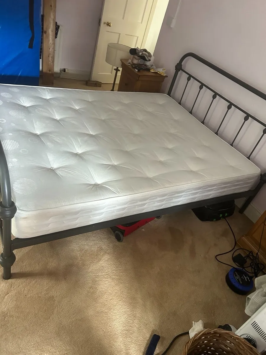 KING SIZE BED,  MATTRESS, 5  FOOT WIDE - Image 4