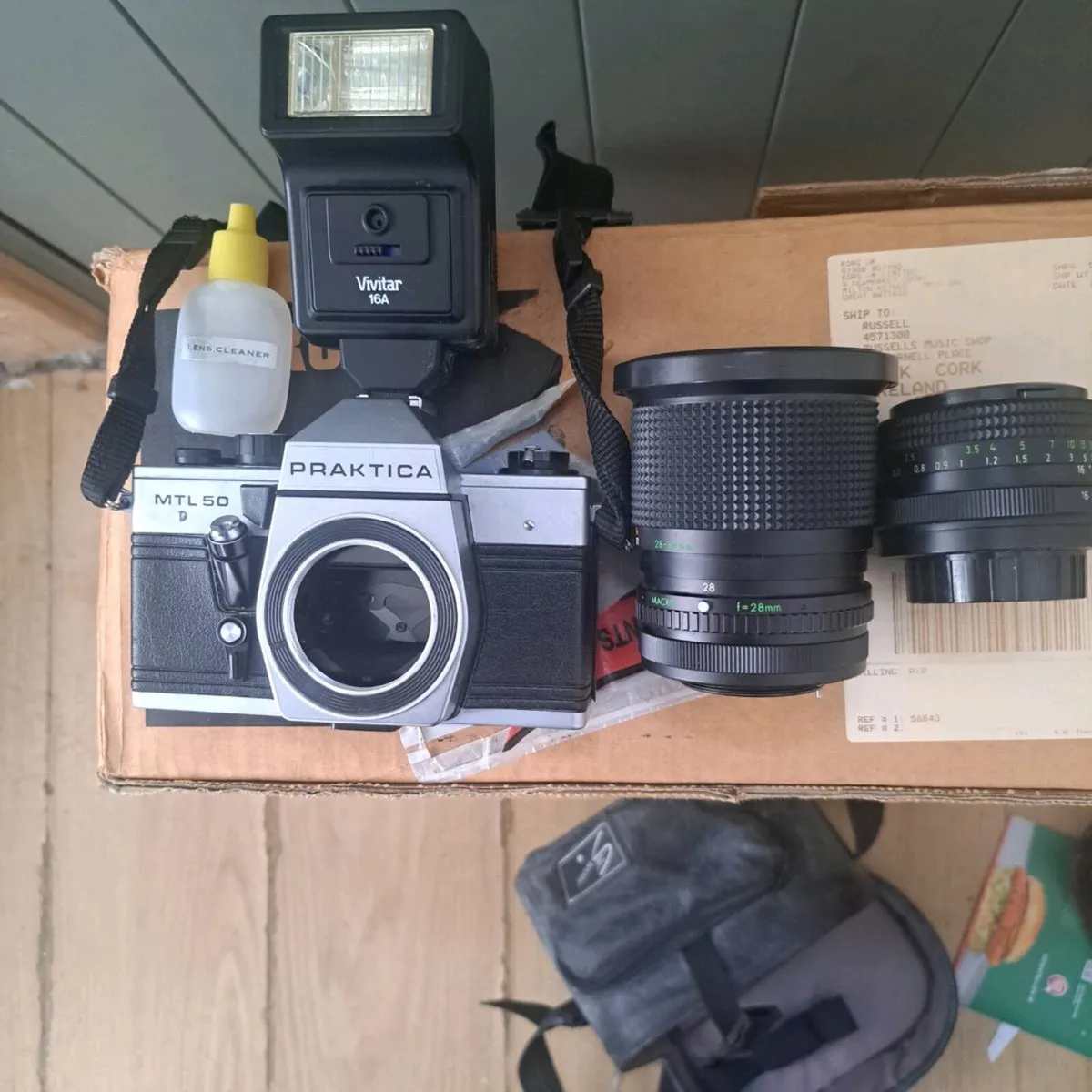 Praktica MTL 50 Camera with two lenses flashing an - Image 1