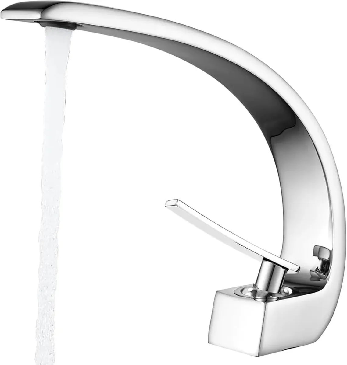 Bathroom Taps Basin Mixer Tap Chrome Single Lever - Image 1